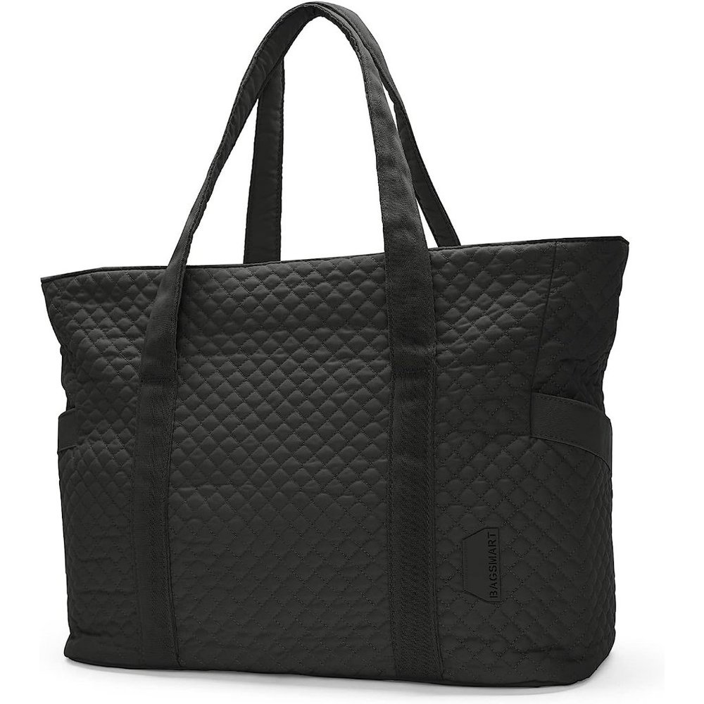 BAGSMART Large Tote School Shoulder Top Handle Yoga Mat Buckle for Gym Handbag